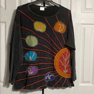 Greater Good Network cotton dark gray washed sweatshirt size XXXL